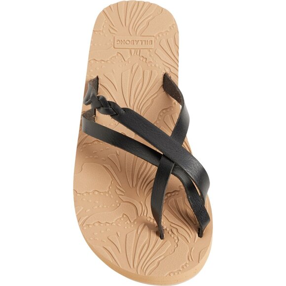 NEW Billabong June Flip Flops For Women in black 253 - Picture 1 of 5